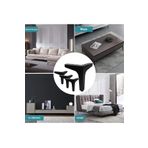 ASLAN METAL VE PLASTİK 15 Cm Zarif Model Siyah Metal Mobilya, Dolap, Koltuk, Tv Ünitesi Ayakları (4 ADET)-robot Süpürge