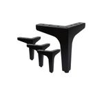 ASLAN METAL VE PLASTİK 15 Cm Zarif Model Siyah Metal Mobilya, Dolap, Koltuk, Tv Ünitesi Ayakları ( 8 ADET)-robot Süpürge