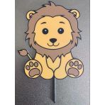 Aslan Pasta Süsü Çocuk Doğum Günü Baby Shower Safari Konsept Masa Aksesuarı Süsleme