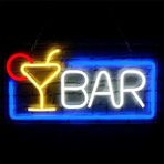 Aslanka Bar Kokteyl neon Tabelası - Duvar, Yatak Odası, Yurt, Çocuk Odası, Düğün Parti bar Dekorasyon Yatak Odası neon Tabelaları Duvar Dekorasyonu için Çocuklar, Gençler için Hediye