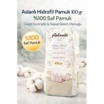 Aslanlı Hidrofil Pamuk 100 gr Saf Pamuk Doğal Kozmetik Kişisel Bakım Temizlik Pamuğu 1 Adet
