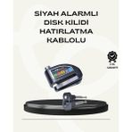 Aslanoğlu Store Çift Modlu 110DB Alarmlı Disk Kilidi Suya Dayanıklı