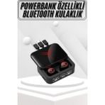 Aslanoğlu Store Kablosuz Bluetooth Kulaklık Powerbank Özellikli Göstergeli Hd Mikrofon