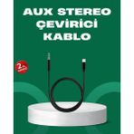 Aslanoğlu Store Lightning To 3.5mm Aux Ses Dönüştürücü Kablo 1 Metre Stereo Uyumlu
