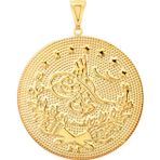 Aslı Gold 3.5 Cm Altın Tuğralı Kolye Ucu (KLY0545)