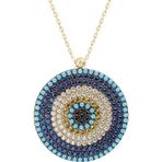 Aslı Gold Altın 14 Ayar Nazar Boncuğu Kolye (KLY0031)