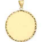 Aslı Gold Altın 2 Cm Kalemli Plaka Unisex Kolye Ucu (UC0367)