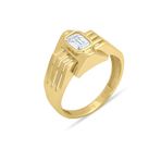 Aslı Gold Altın Baget Taşlı Tasarım Yüzük (YZK1245)