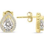Aslı Gold Altın Damla Taşlı Günlük Küpe (KP0063)