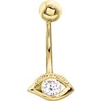 Aslı Gold Altın Göz Model Göbek Piercingi (PC0047)