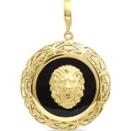 Aslı Gold Altın Madalyon Erkek Aslan Kolye Ucu (UC0253)