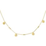 Aslı Gold Altın Mini Tuğralı Zincirli Kolye (KLY0444)