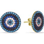 Aslı Gold Altın Nazar Boncuklu Küpe (KP0105)