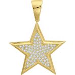 Aslı Gold Altın Taşlı Yıldız Kolye Ucu (UC0363)