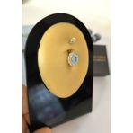 Aslı Gold Aqua Taşlı Gösterişli Altın Göbek Piercingi (PC0082)