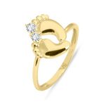 Aslı Gold Bebek Ayağı Altın Yüzük (YZK0154)