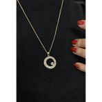 Aslı Gold Beyaz Sedef Mineli Altın Kolye (KLY1267)