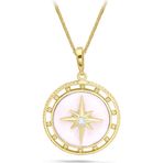 Aslı Gold Beyaz Sedef Mineli Kuzey Yıldızı Altın Kolye (KLY1102)