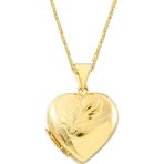 Aslı Gold Büyük Boy Kalp Madalyon Altın Kolye (KLY0194)