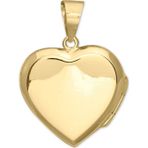 Aslı Gold Kalpli Kapaklı Altın Madalyon Kolye Ucu (UC0073)