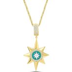 Aslı Gold Kuzey Yıldızı Altın Kolye (KLY1495)