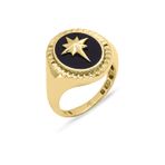 Aslı Gold Kuzey Yıldızı Altın Oval Yüzük (YZK1376)