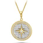 Aslı Gold Kuzey Yıldızı Altın Unisex Kolye (KLY1101)