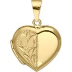 Aslı Gold Lale İşlemeli Altın Madalyon Kolye Ucu (UC0074)