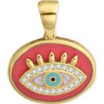 Aslı Gold Mercan Mineli Oval Altın Kolye Ucu (UC0130)