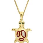 Aslı Gold Mineli Altın Kaplumbağa Kolye (KLY1602)