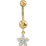 Aslı Gold Sallantılı Altın Göbek Piercingi (PC0051)