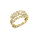 Aslı Gold Sarı Altın Altın Sarmal Yılan Yüzük (YZK0839)