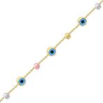 Aslı Gold Spor Altın Nazar Boncuklu Bileklik (BLK0192)