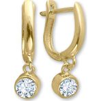 Aslı Gold Tektaş Altın Günlük Sallantılı Küpe (KP0493)
