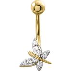 Aslı Gold Yusufçuk Altın Göbek Piercingi (PC0085)