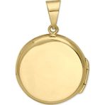 Aslı Gold Yuvarlak Düz Altın Madalyon Kolye Ucu (UC0065)