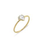 Aslı Gold YZK0745 Altın Mini Damla Taşlı Kombin Yüzük