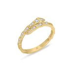 Aslı Gold Zirkon Taşlı Altın Yılan Yüzük (YZK1308)