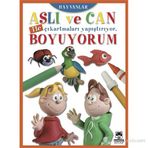 ASLI VE CAN ILE ÇIKARTMALARI YAPIŞTIRIYOR BOYUYORUM - MEYVELER SEBZELER (2+ YAŞ) - KOLEKTIF