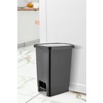 ASlife Pedallı Çöp Kovası 15 Litre Siyah