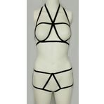 ASM1070 2 li Kadın Siyah Karamis Bralet Takım