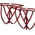 ASM1250 Kadın 2 Li Kırmızı Kafes Önü Çaprazlı Tanga String