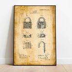 Asma Kilit Patent Posteri 60x90cm.