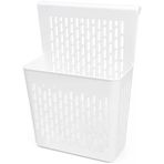 Asmalı Dolap Düzenleyici – Askılı Çok Amaçlı Plastik Organizer Sepet | Mutfak, Banyo, Dolap Ofis İçin Pratik Düzenleyici Kutusu (255X110x3