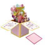 Asmallgf Kadınlar Erkekler için Tatlı 75. Doğum Günü Pop Up Kartı, Büyükanne Büyükbaba için 75 Yaşında Sürpriz Hediyesi, Koca Karısı için Mizahi 75 Bday 3D Tebrik Kartı, Anne Baba için En İyi 75 Doğum
