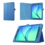 Asng Samsung Galaxy Tab A 9.7 Folyo Kılıf - Samsung Tab A 9,7 inç Tablet SM-T550, SM-P550 (Otomatik Uyku/Uyanma Özelliği) için Slim Fit Premium Vegan Deri Kılıf (Gök Mavisi)
