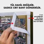 Aso 2 cm 25 Metre Tül Sineklik İçin Cırt Bant, Pencere ve Kapı Tül Sinekli Bandı (25 metre erkek yapışkanlı ve 25 metre dişi yapışkansız dikilebilir set) - Beyaz