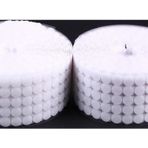 Aso Medya 3000 Adet 1,5 cm Beyaz Yuvarlak Kesim Cırt Bant, Arkası Yapışkanlı Para Para (Dişi-Erkek Takım)