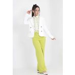 Asortix Kız Çocuk 3'lü Set Takım Kombin Blazer Ceket-Bluz-Pantolon Bayramlık Özel Gün Takım Elbise