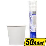 Asorty Karton Bardak Desensiz 4 Oz 50'Li Paket